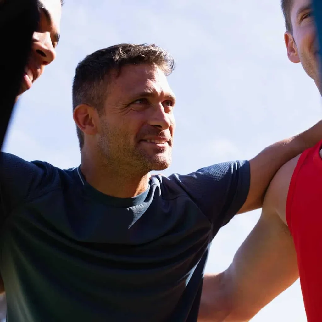 Men supporting each other through TRT therapy